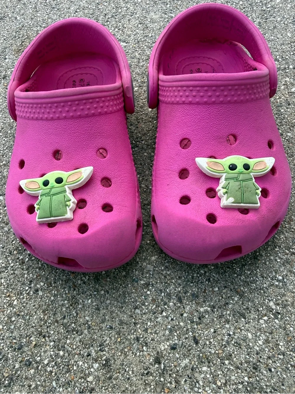 Crocs Pink Clogs Kids Size C7 Toddler Slip On Water Shoes preloved